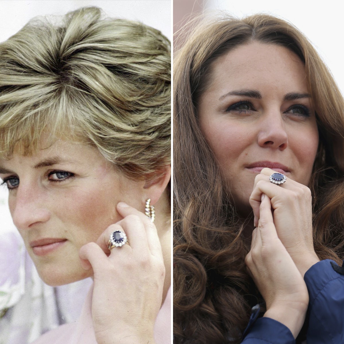 Princesa Diana Kate Middleton Anel de Noivado