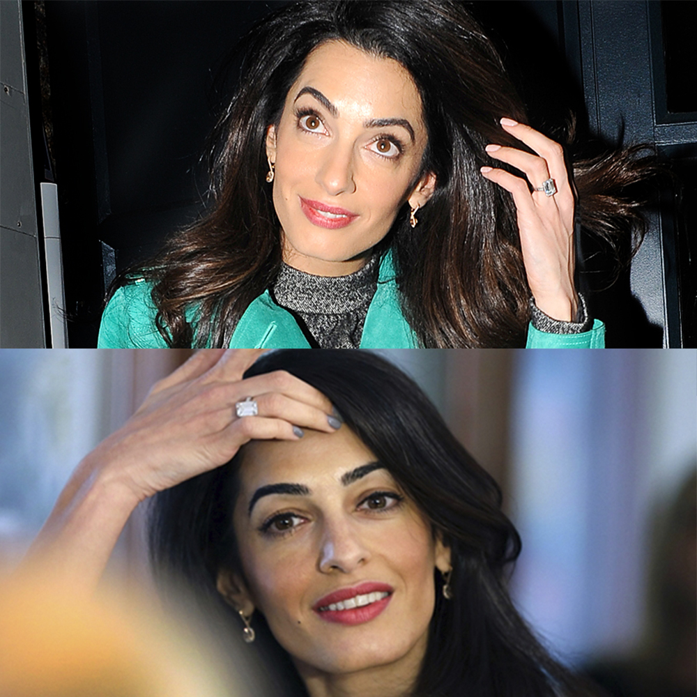 Anel Solitário de Amal Clooney