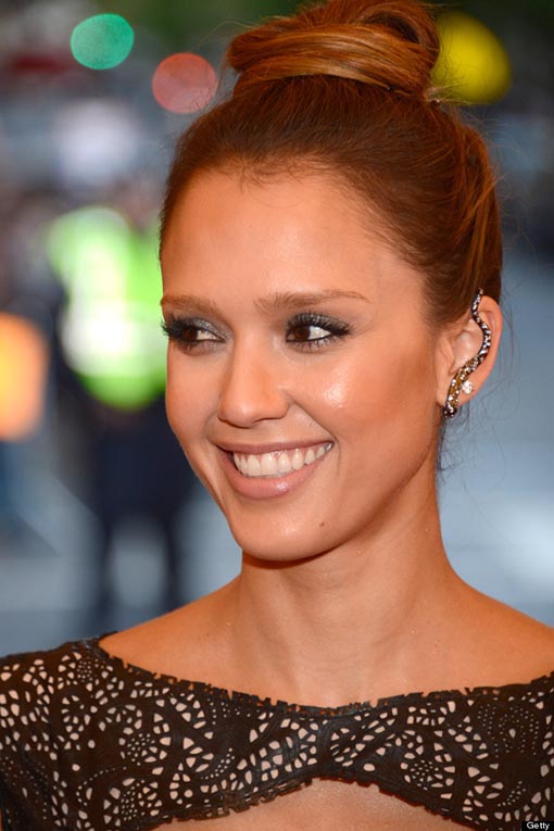 jessica alba ear cuff brinco da moda