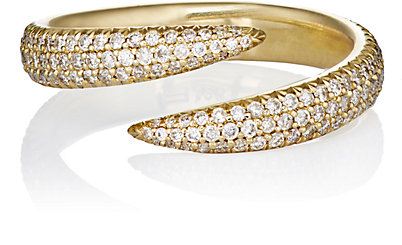 anel garras dourado cravejado zirconias top100 semijoias