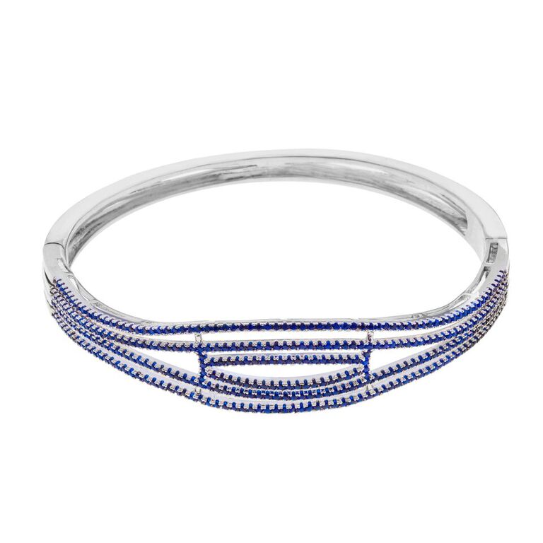 Bracelete semi joia fina azul