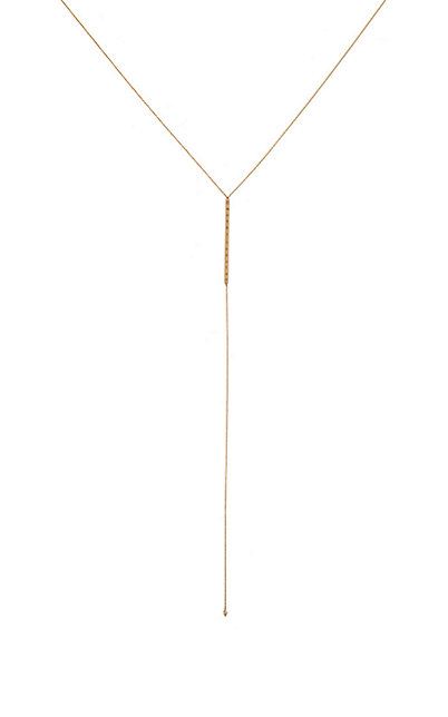 colar gravata minimalista dourado top100 semijoias