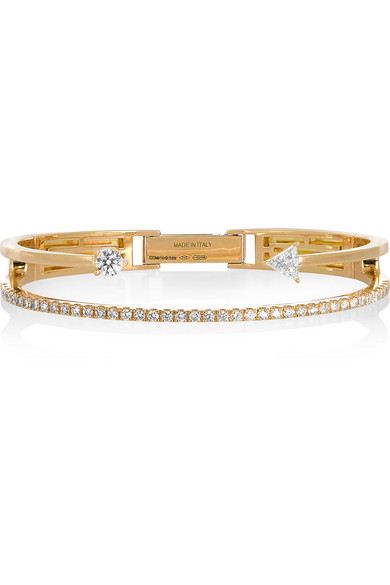 pulseira moda dourada zirconias top100 semijoias