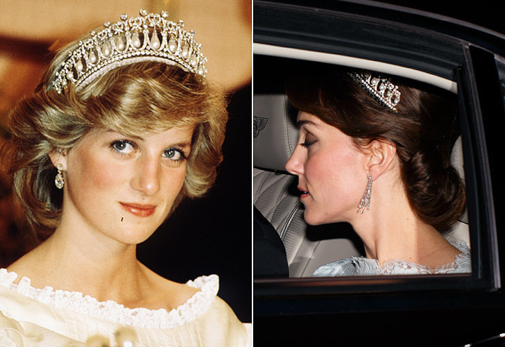 tiara da princesa diana e kate middleton