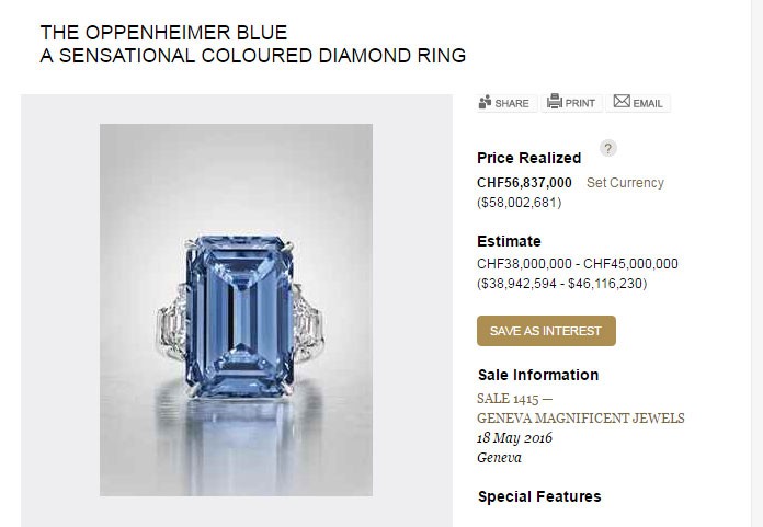 diamante mais caro do mundo