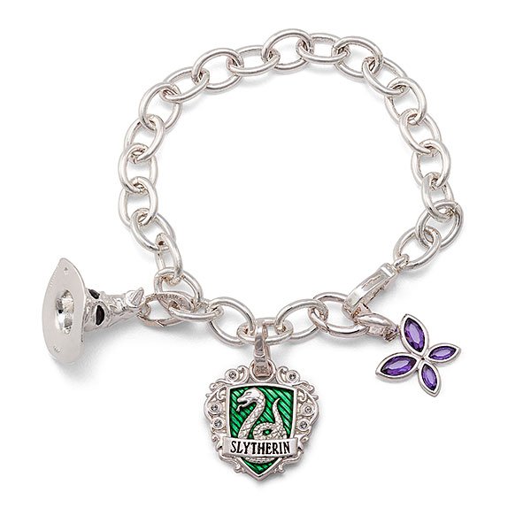 pulseira prata harry potter lufa lufa