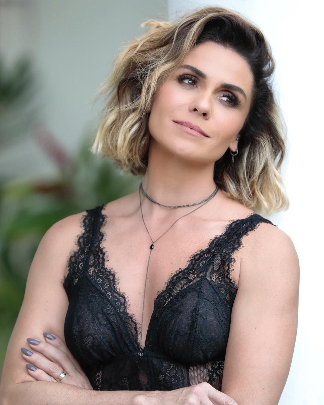 Choker Ródio Negro Giovanna Antonelli