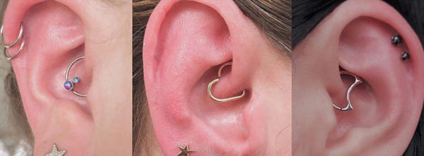 Daith piercing modelos 