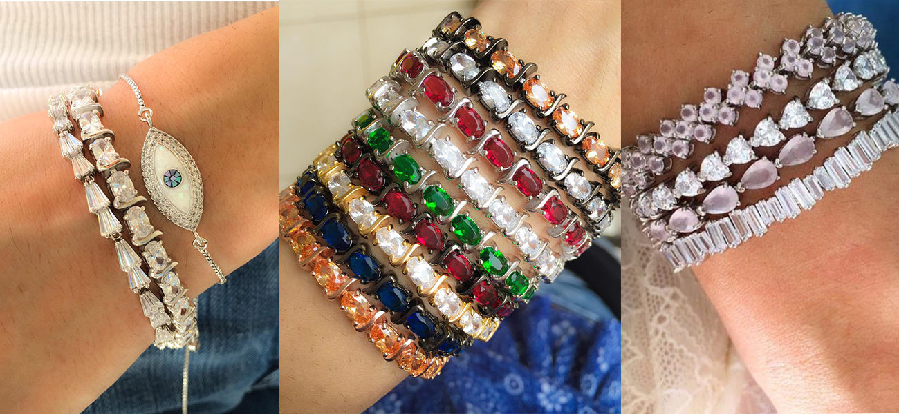 Pulseiras Rivieras Estilos Diferentes