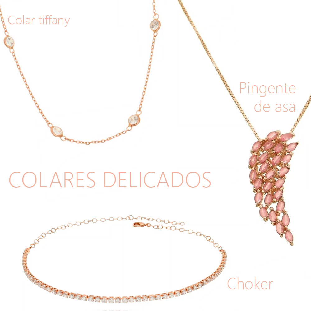 Colar Ouro Rose