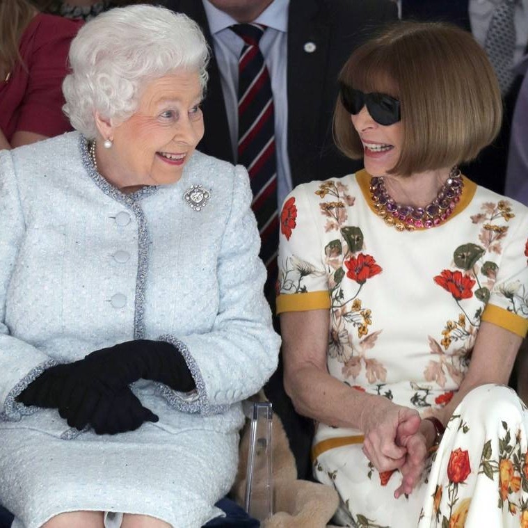 Rainha Elizabeth Anna Wintour