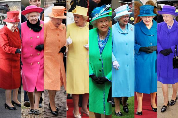 Rainha Elizabeth Looks Coloridos