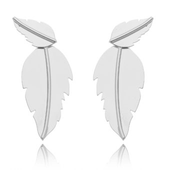 Brinco de Folha Karola Prata