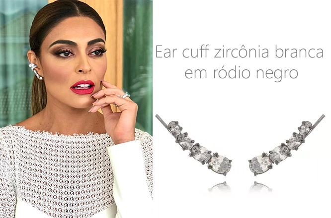 Brincos da moda das famosas Juliana Paes