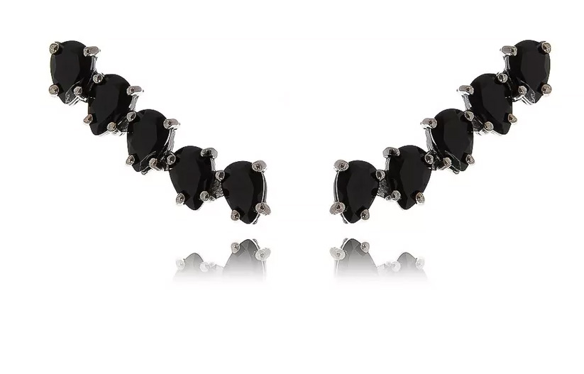 Ear Cuff preto 