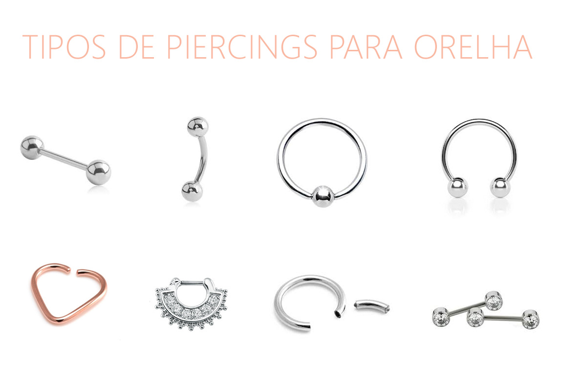 PIERCING NA ORELHA: Tipos e nomes de piercings na orelha que vão te  surpreender! 