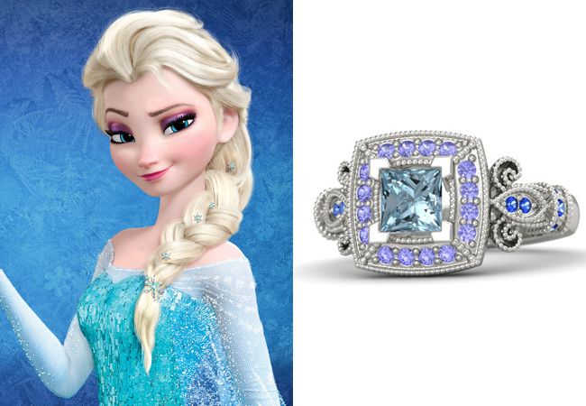 Anéis princesa Disney Elsa