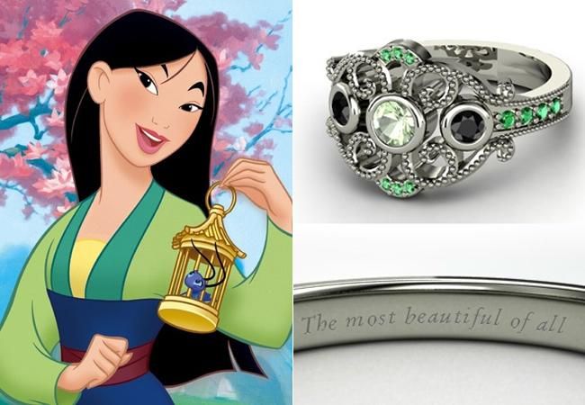 Anéis princesa Disney Mulan