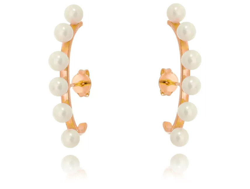 Ouro rose ear hook