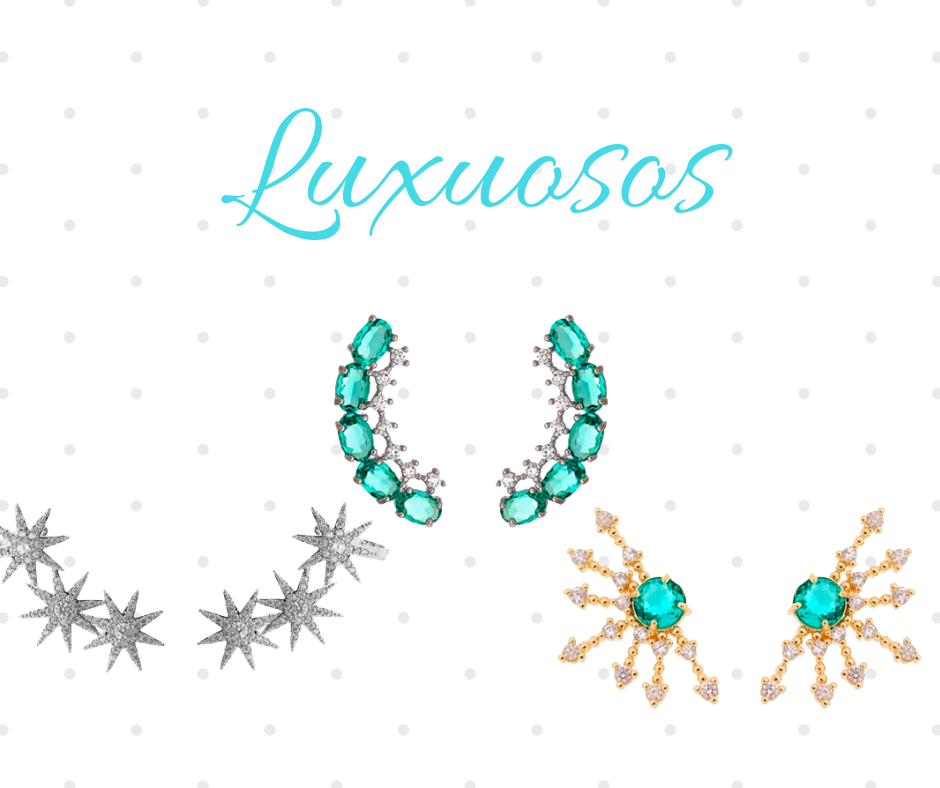 Ear cuffs luxuosos