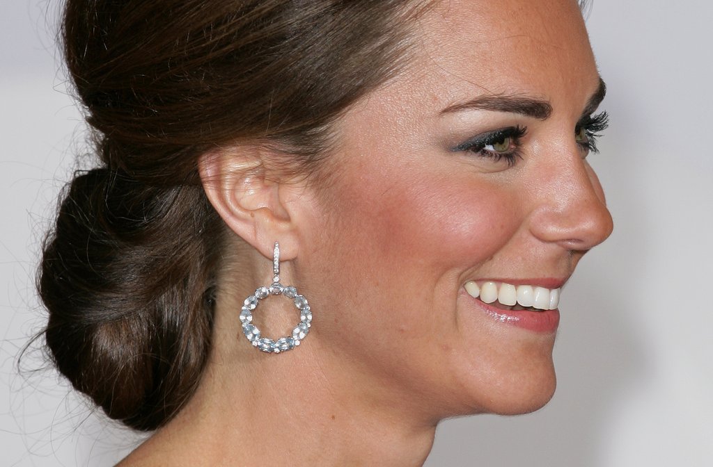 Brincos de Kate Middleton Argola Frontal