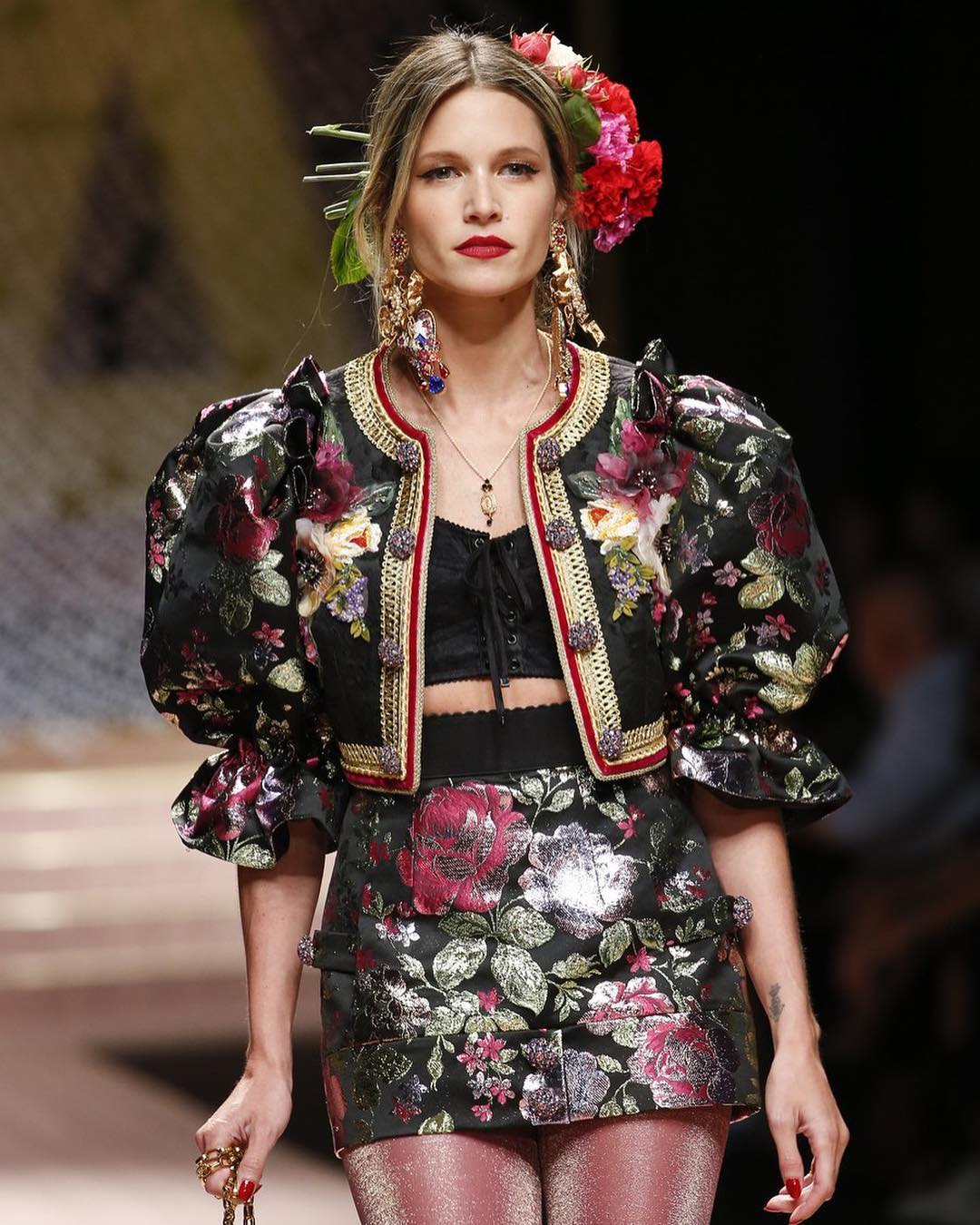 Desfile da Dolce & Gabbana Helena Bordon