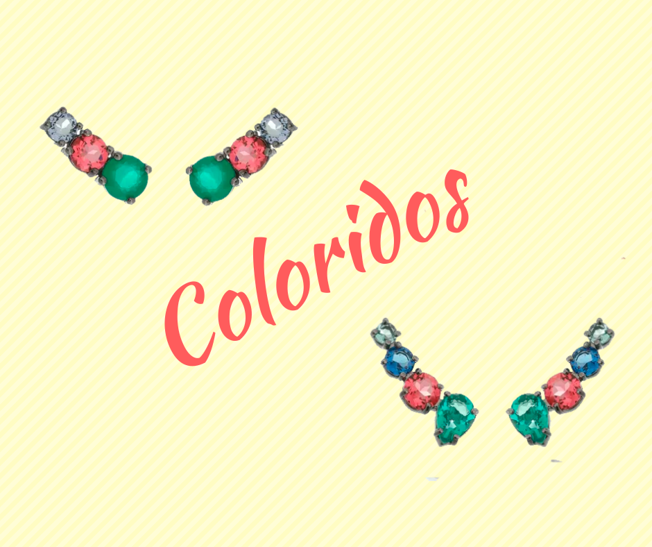 Ear cuffs coloridos