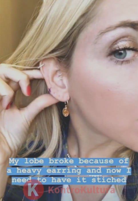 Chiara Ferragni Orelhas rasgadas