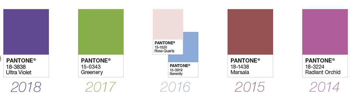 Cores Pantone