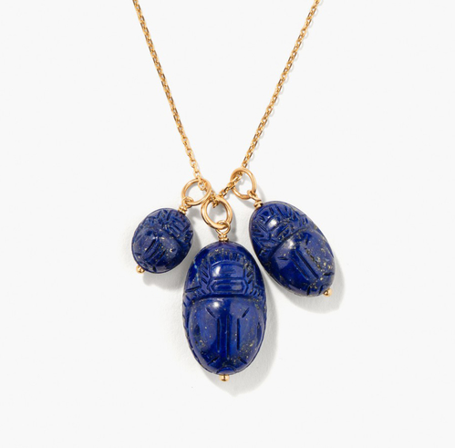 Joias egipcias colar lapis lazuli