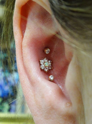 conch piercing argola triplo