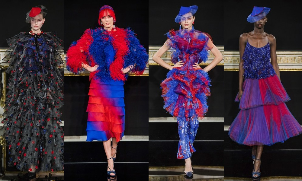 paris fashion week 2019 armani tule