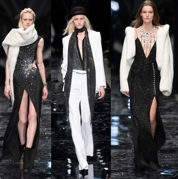 paris fashion week 2019 azarro preto e branco