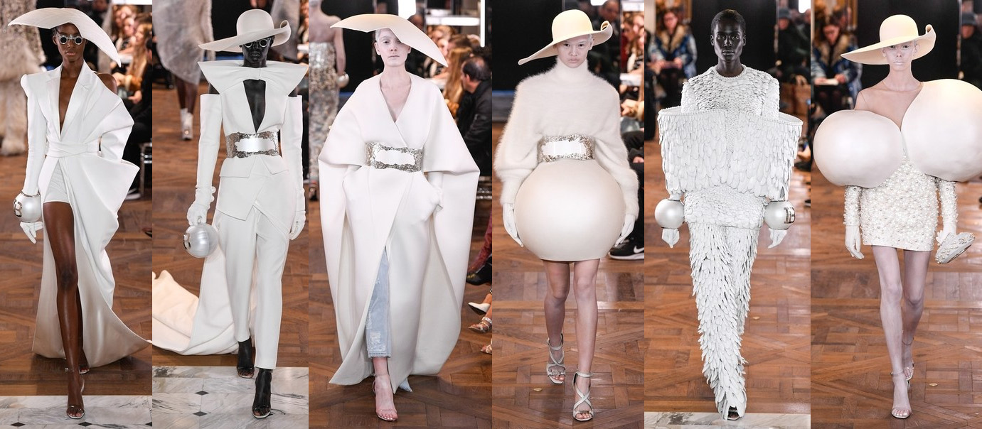 paris fashion week 2019 balmain total white