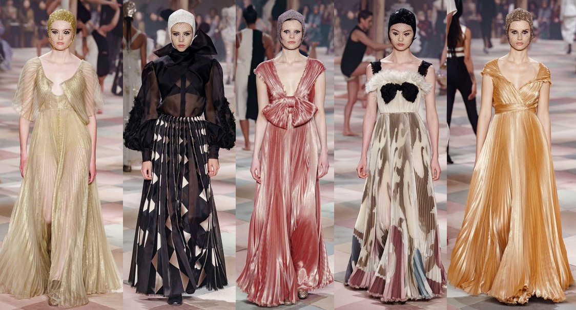 paris fashion week 2019 dior plissados