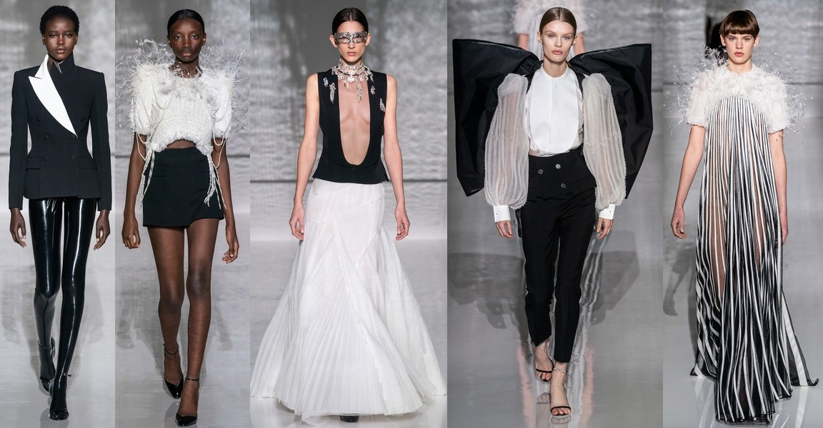 paris fashion week 2019 givenchy preto e branco