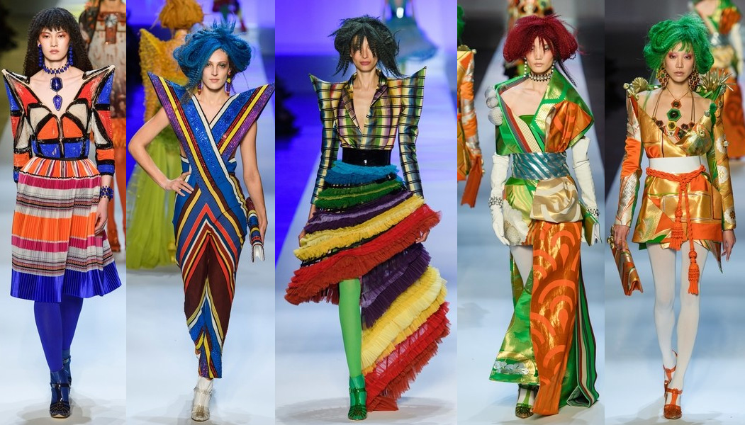 paris fashion week 2019 jean paul gautier coloridos