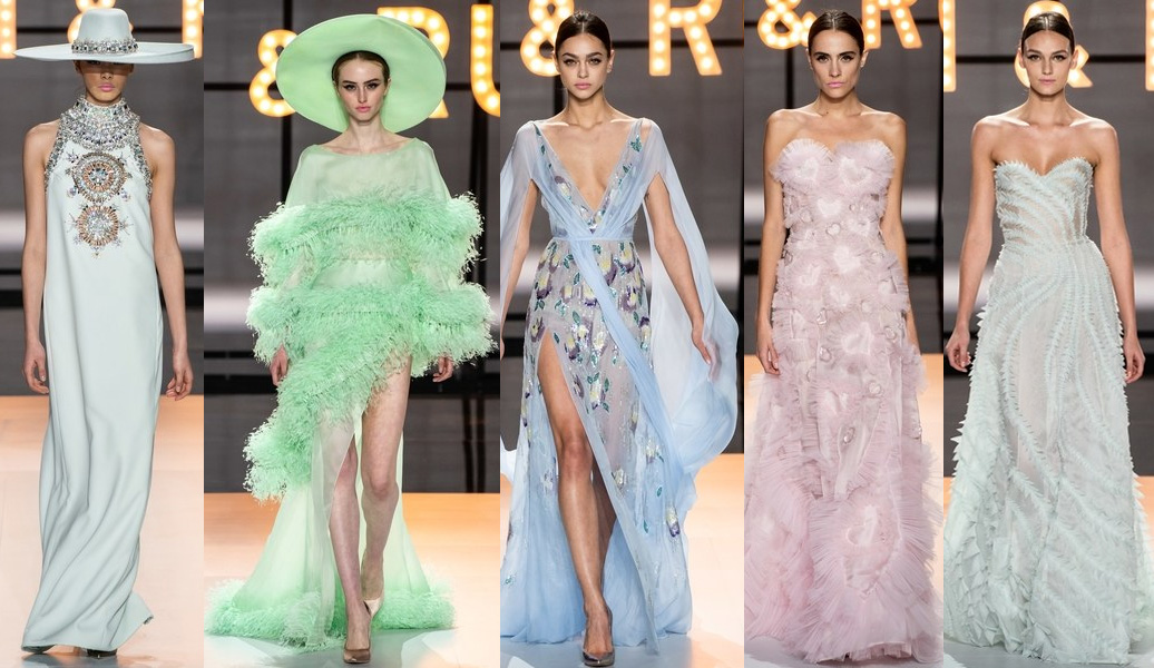 paris fashion week 2019 ralph russo candy colors