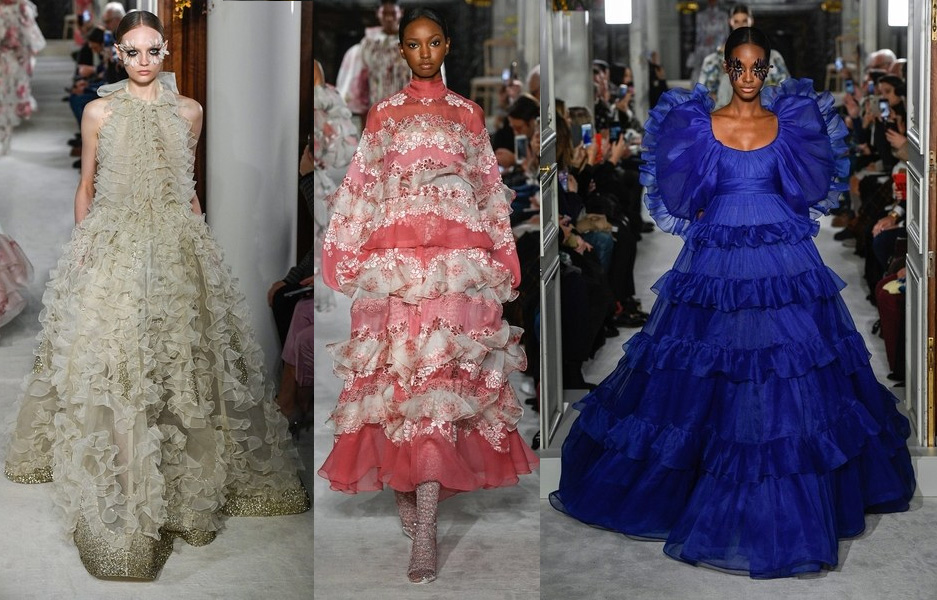 paris fashion week 2019 valentino babados