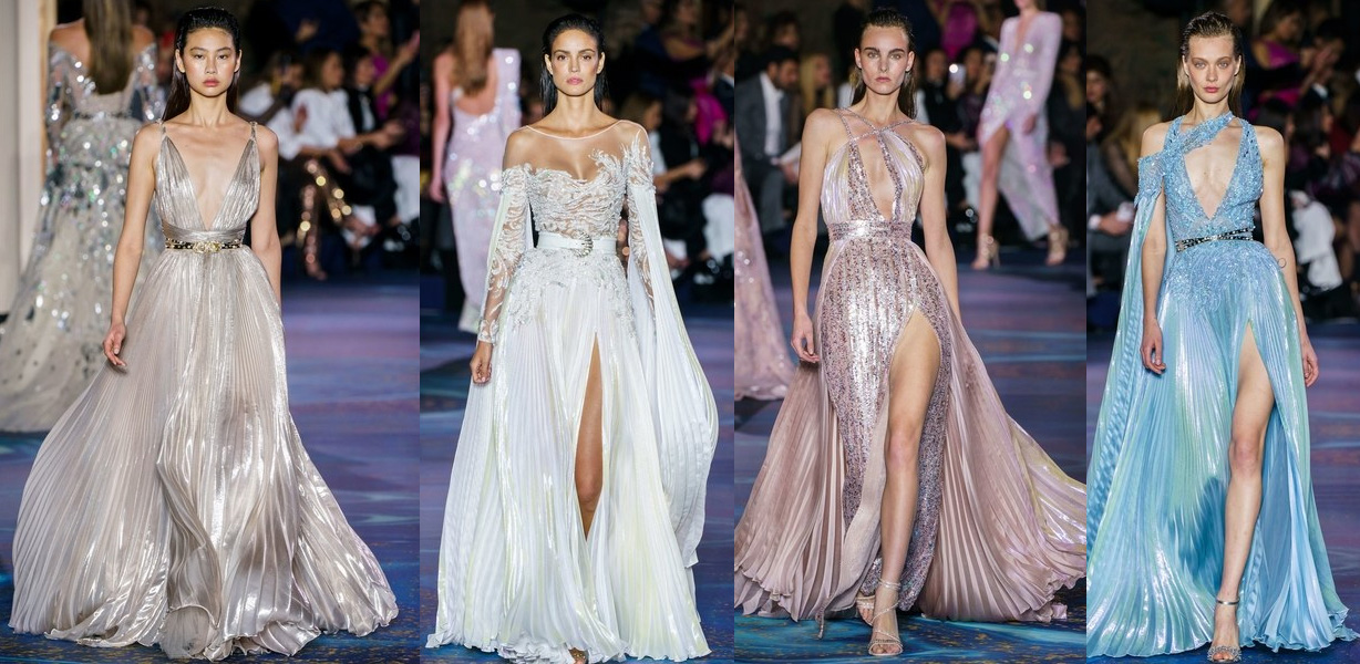 Paris fashion week 2019 zuhair murad plissados