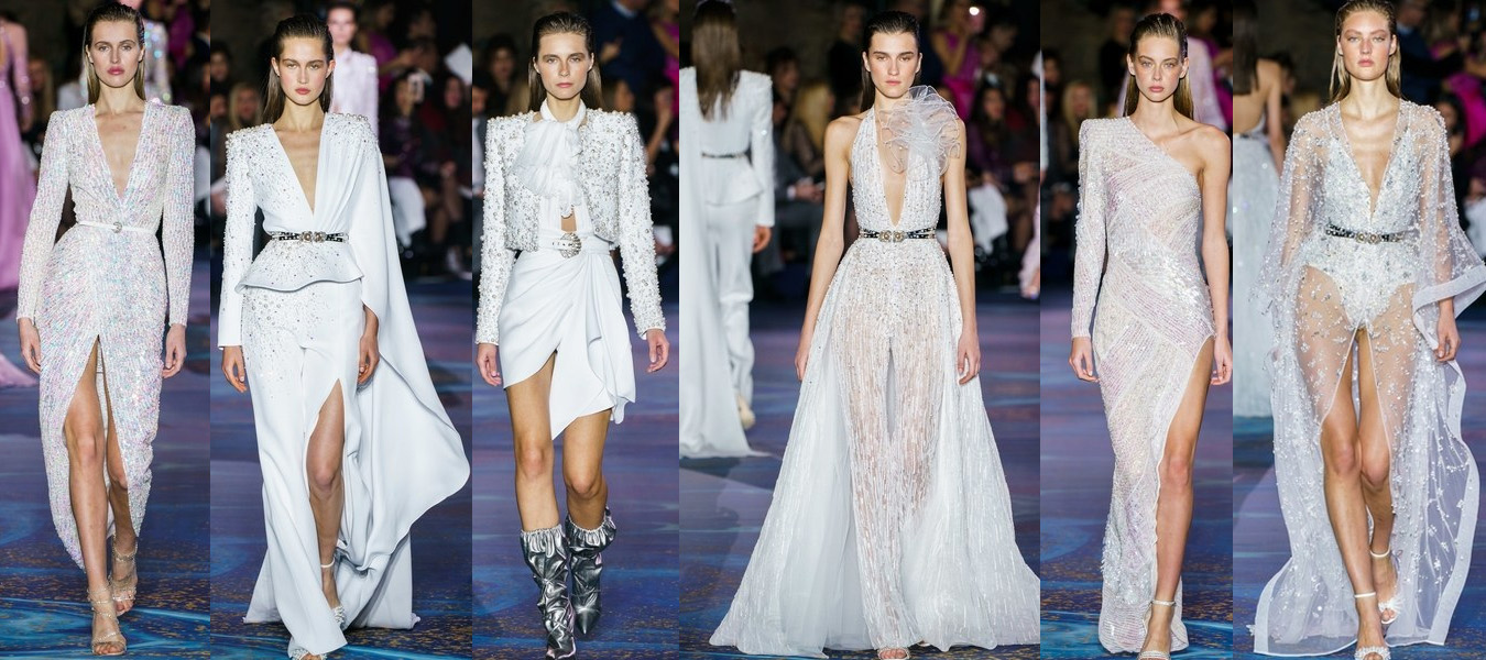 paris fashion week 2019 zuhair murad total white