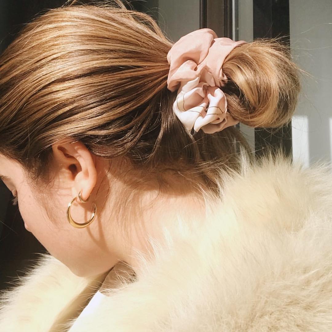 scrunchie elastico para cabelo