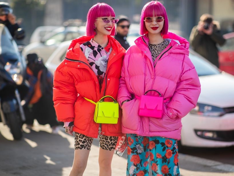 tendencias das semanas de moda neon