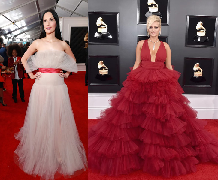 Famosas no grammy 2019 tule