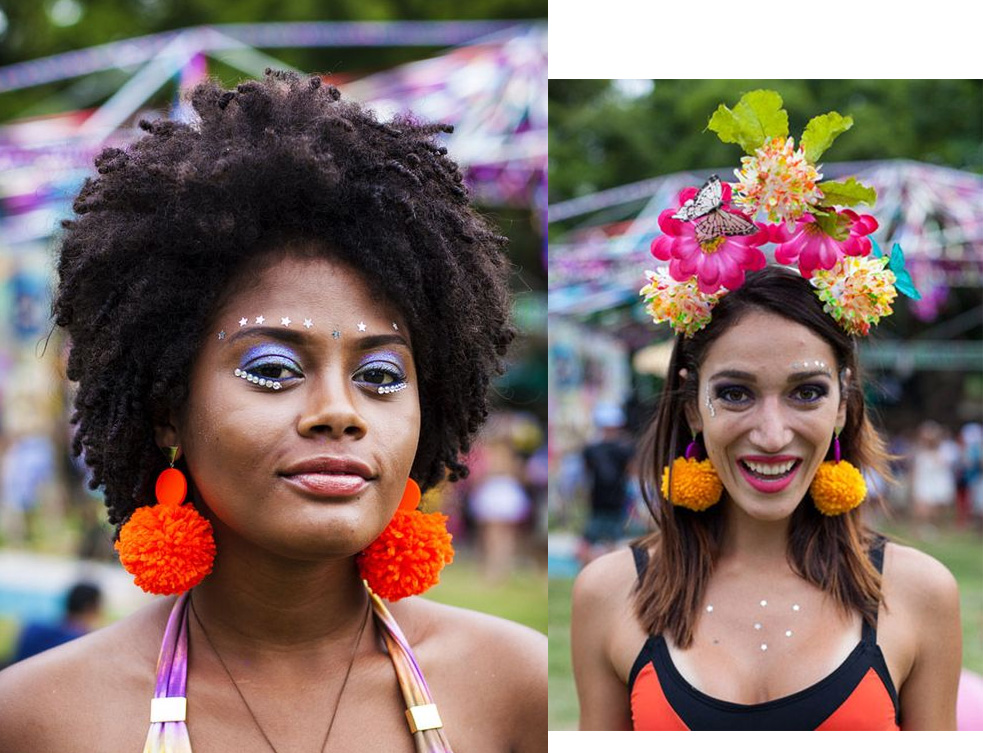 acessorios para o carnaval brinco pompom