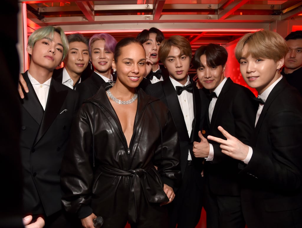 famosas no grammy awards 2019 alicia keys bts