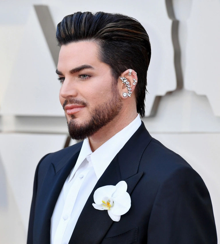 joias das famosas no oscar adam lambert