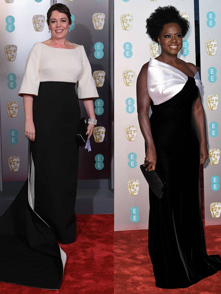 looks bafta preto e branco