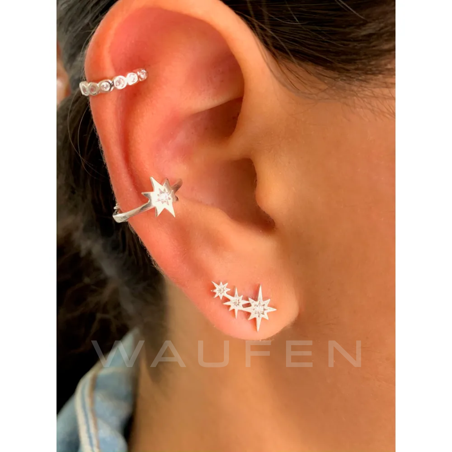 mini ear cuff estrelinha