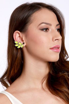 brincos neon 2019 ear cuff